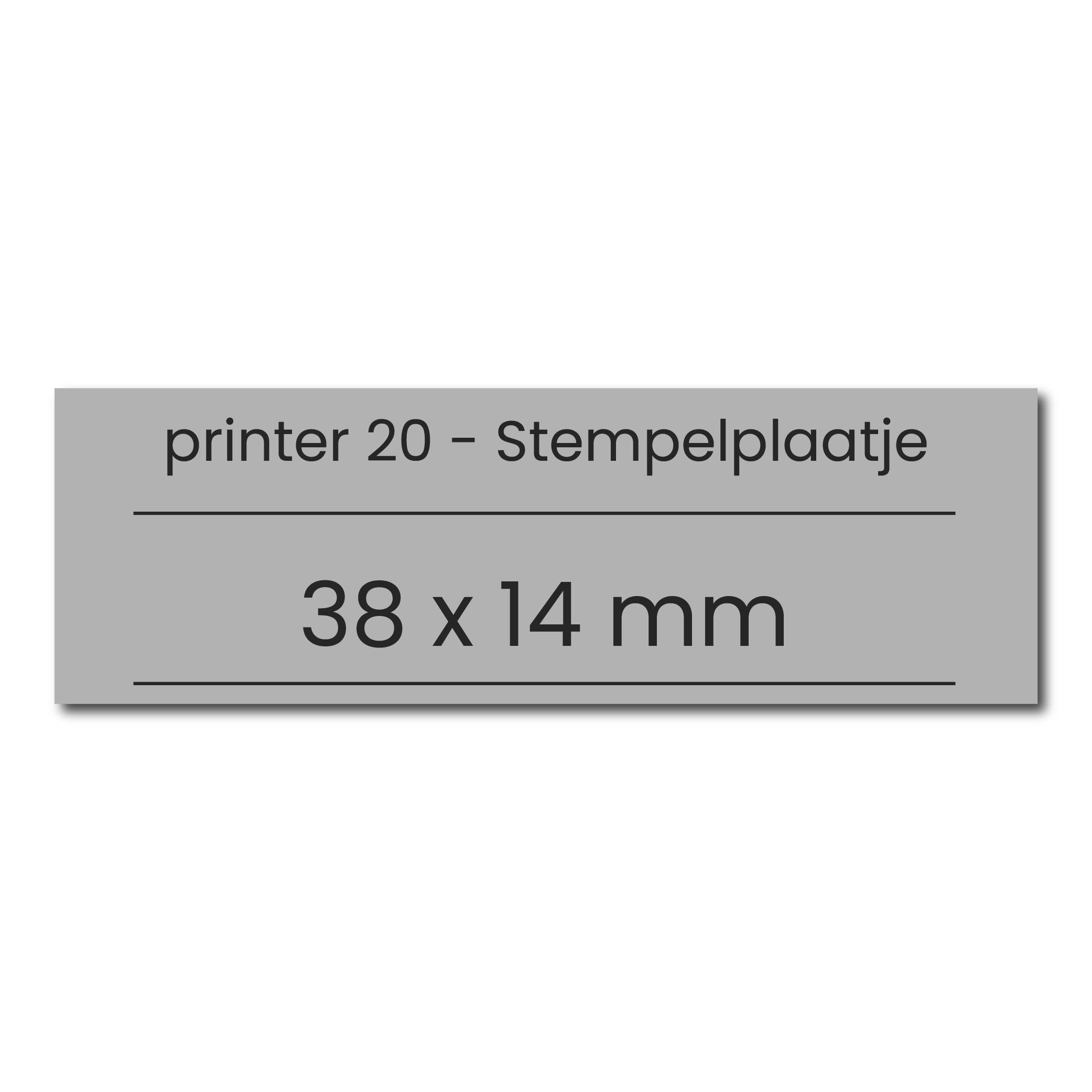 Tekstplaatje Colop Printer 20 | Stempelfabriek.nl