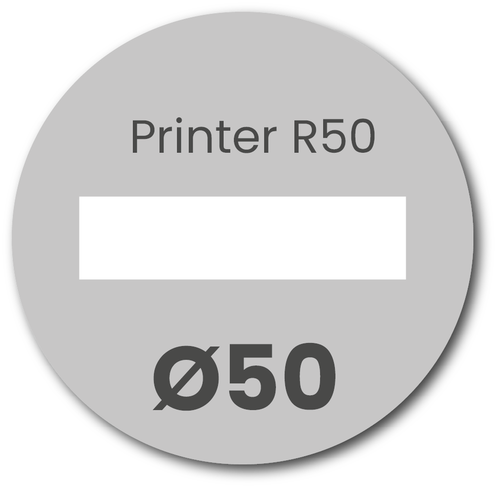 Tekstplaatje voor stempel Colop Printer R50/D