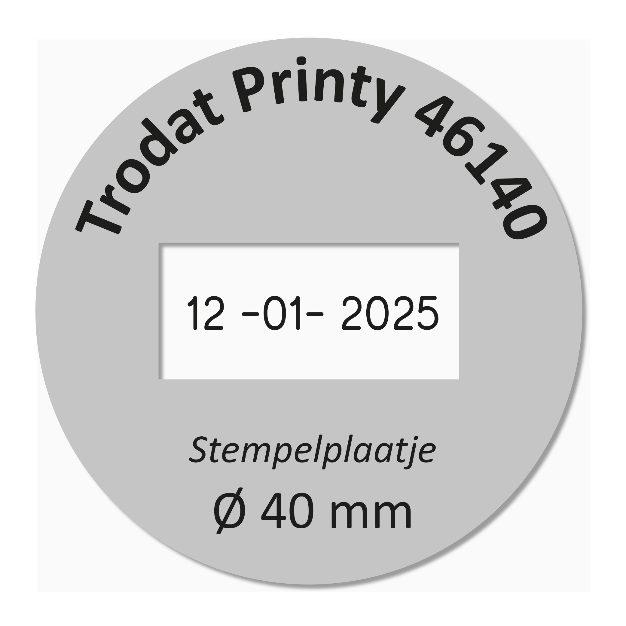 Stempelplaatje Trodat Printy 46140